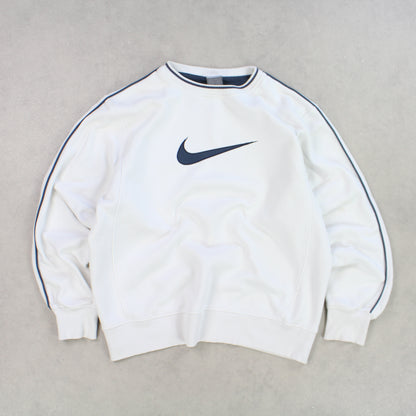 RARE 2000s Nike Heavyweight Sweatshirt White - (S)