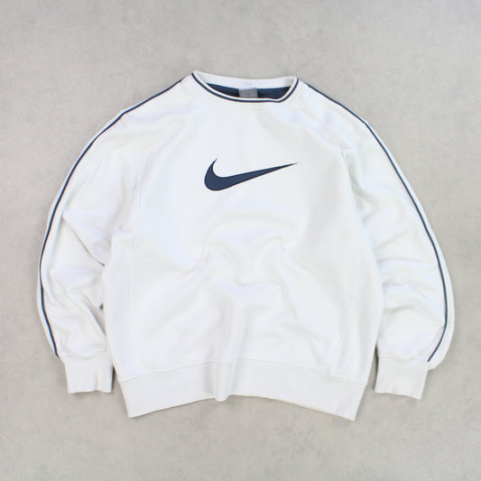 RARE 2000s Nike Heavyweight Sweatshirt White - (S)