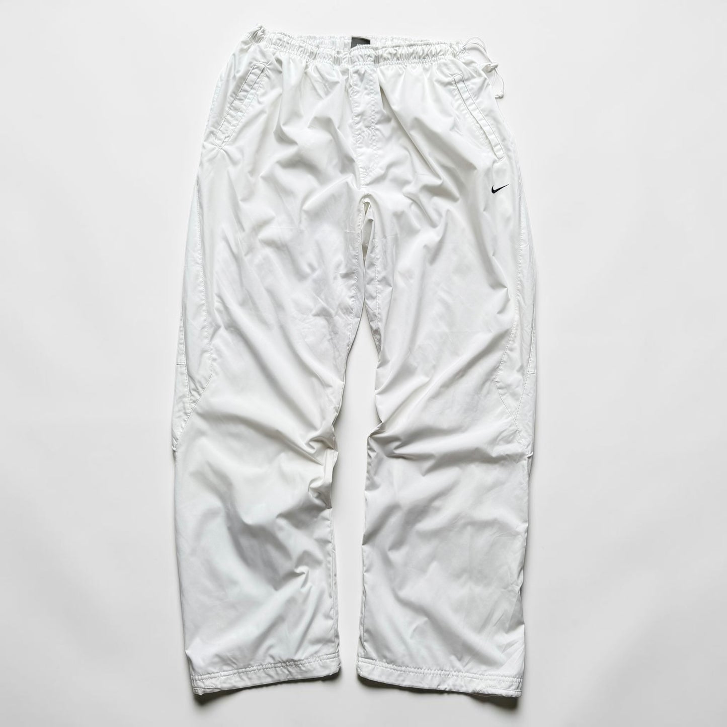 RARE 2000s Baggy Nike Trackpants White *PREMIUM* - (XL)