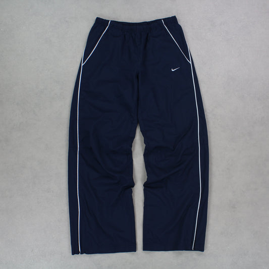 RARE 00s Baggy Nike Trackpants Navy - (S)