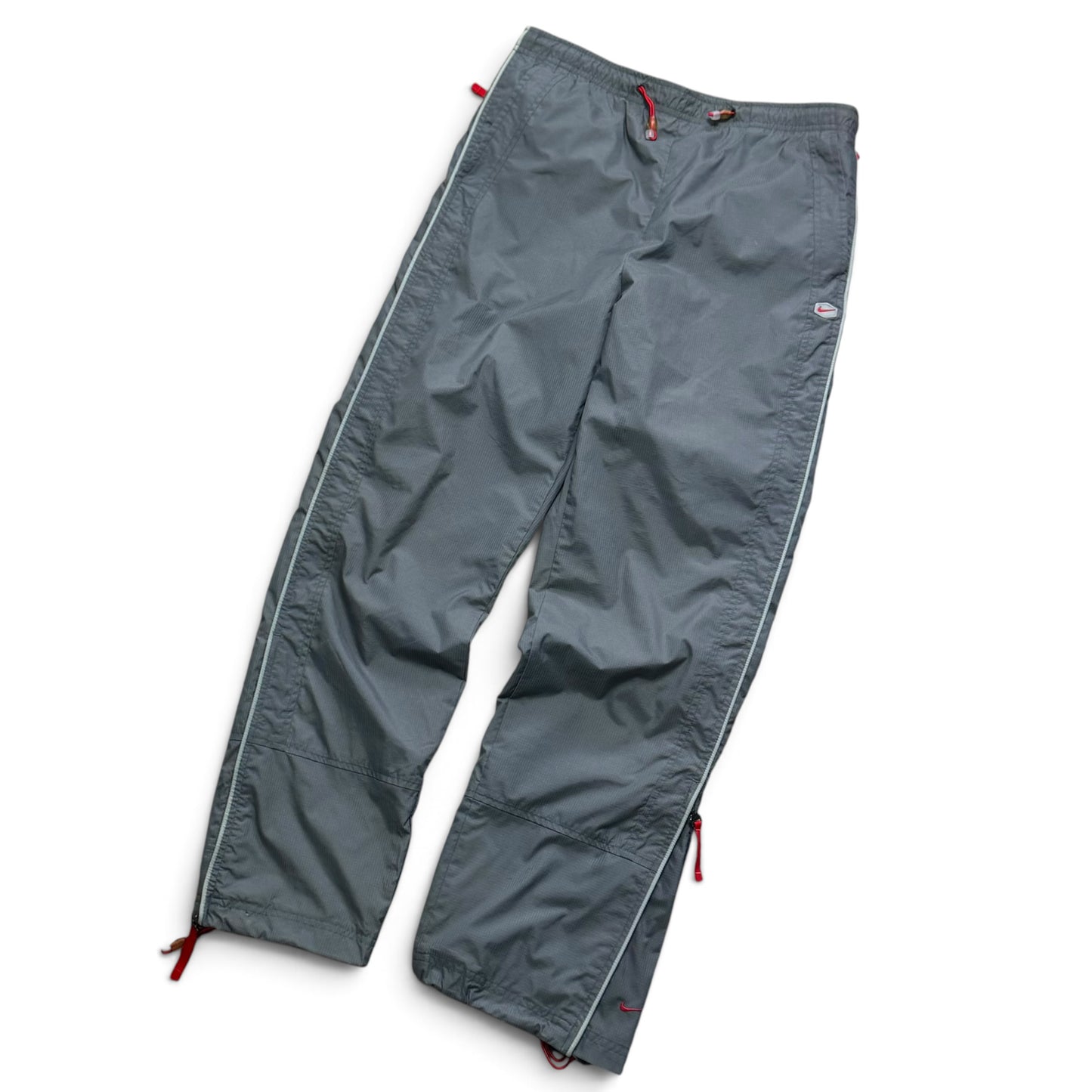 SUPER RARE 2000s Nike Hex Trackpants Grey - (S) | PREMIUM