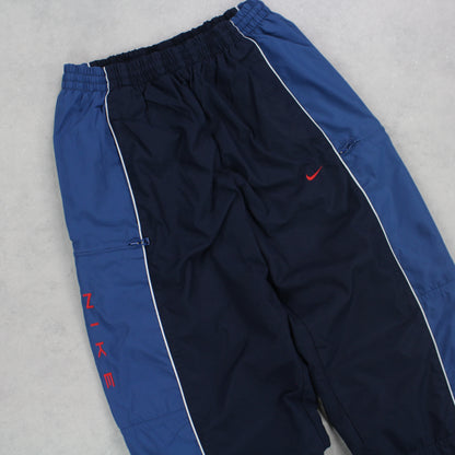 SUPER RARE 00s Nike Trackpants Navy - (S)