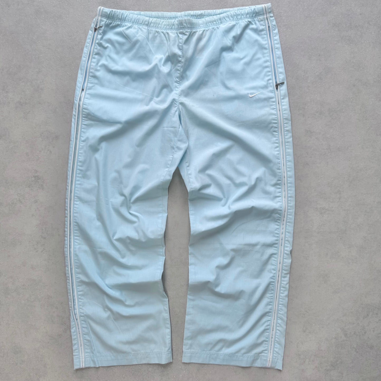 SUPER RARE 2000s Nike Trackpants Blue - (L)