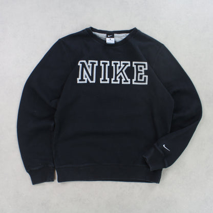 SELTENES Nike-Sweatshirt aus den 2000ern, Schwarz – (S)
