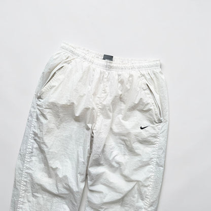 SUPER RARE 2000s Nike Trackpants White *PREMIUM* - (S)