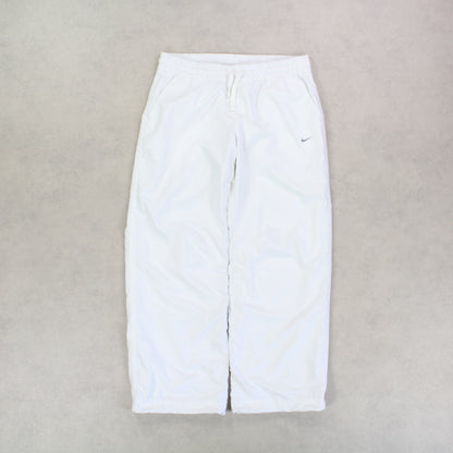 RARE 00s Nike Trackpants White - (M)