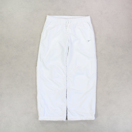 RARE 00s Nike Trackpants White - (M)