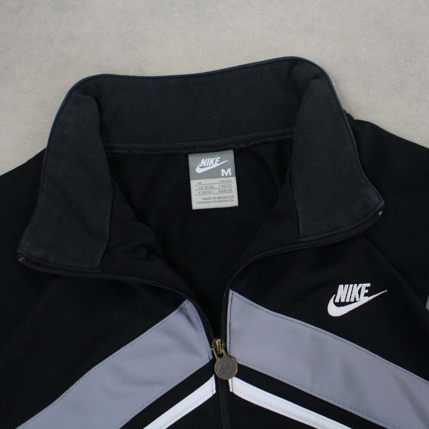RARE 2000s Nike Track Jacket Black - (M)