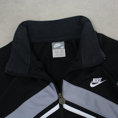 RARE 2000s Nike Track Jacket Black - (M)
