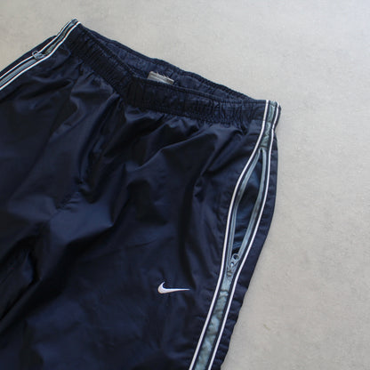 SUPER RARE 2000s Nike Trackpants Navy - (XS)