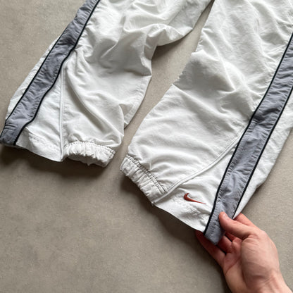 SUPER RARE 2000s Nike Trackpants White *PREMIUM* - (S)