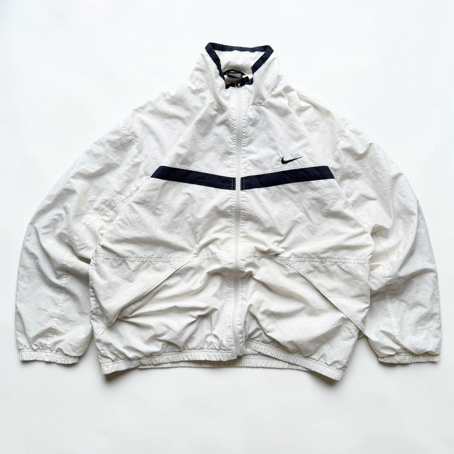 RARE 1990s Nike Track Jacket White - (L)