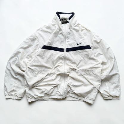 RARE 1990s Nike Track Jacket White - (L)