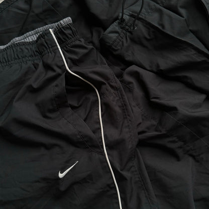 RARE 2000s Baggy Nike Trackpants Black - (L)
