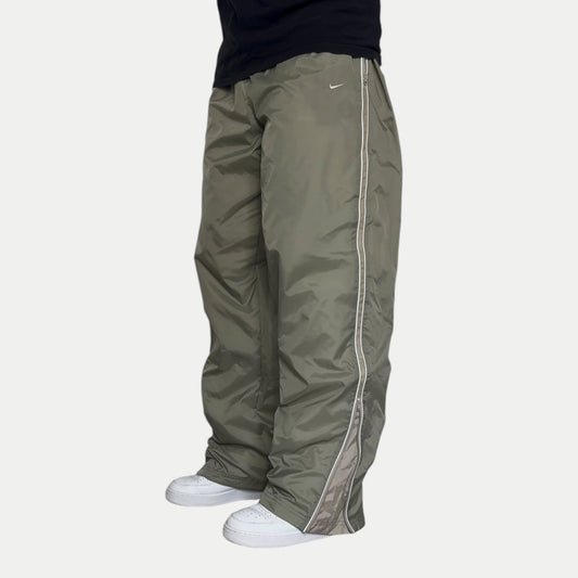 RARE 2000s Baggy Nike Trackpants Green - (XL)