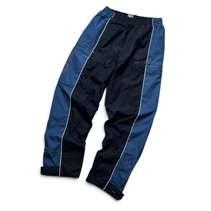 RARE 2000s Nike Trackpants Navy - (S) | PREMIUM