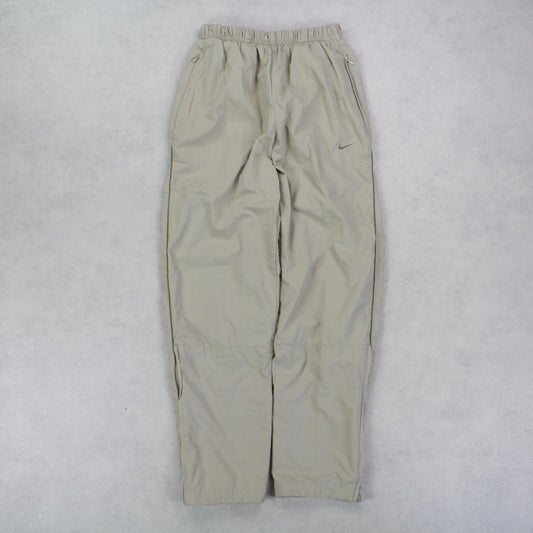 RARE 00s Nike Trackpants Beige - (S)