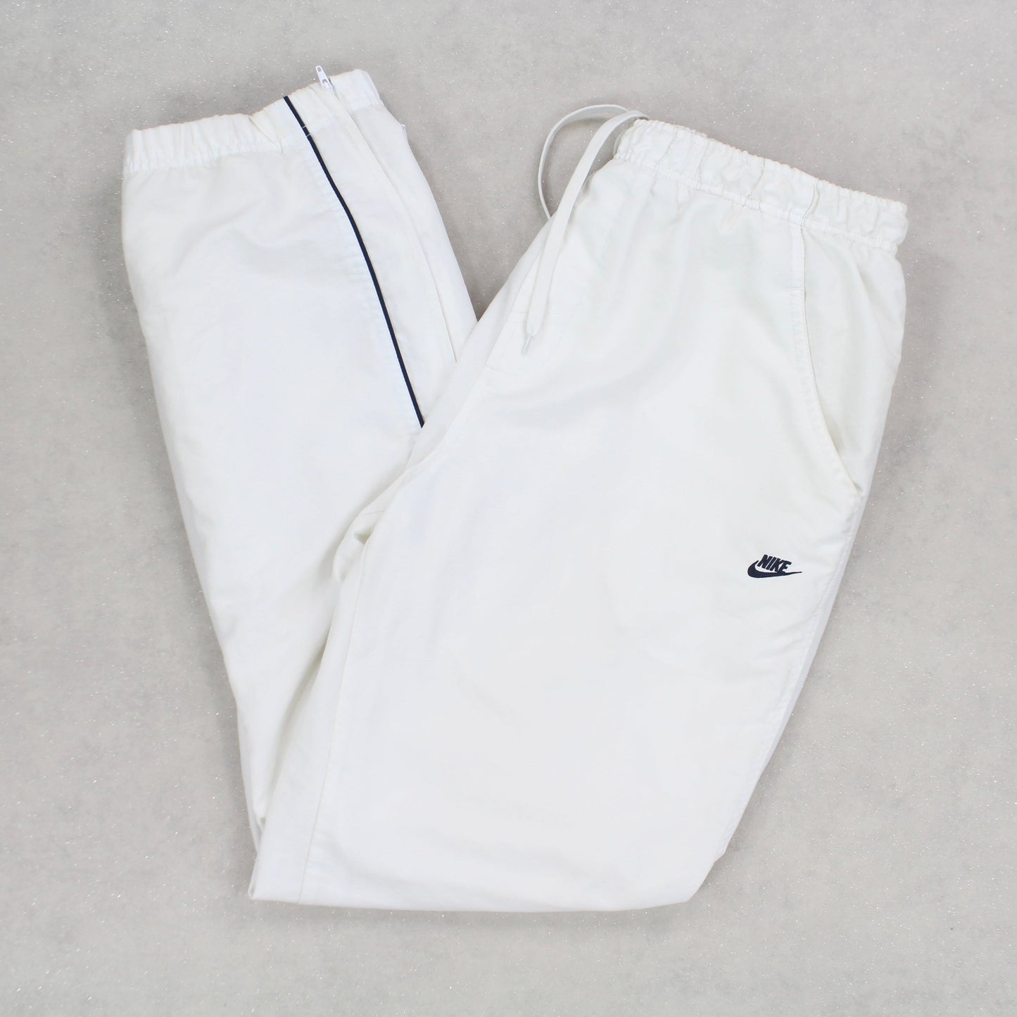 SUPER RARE 2000s Nike Trackpants White *PREMIUM* - (L)
