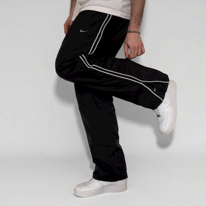 SUPER RARE 2000s Nike Trackpants Black - (L)
