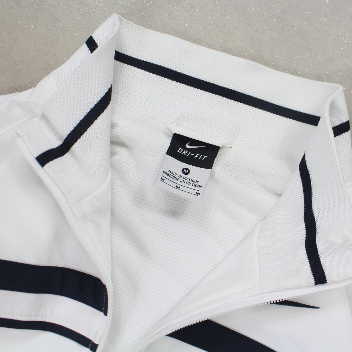 RARE 2000s Nike Track Jacket White - (M)
