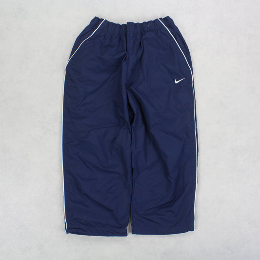 Vintage 00s Nike 3/4 Trackpants Navy - (S)