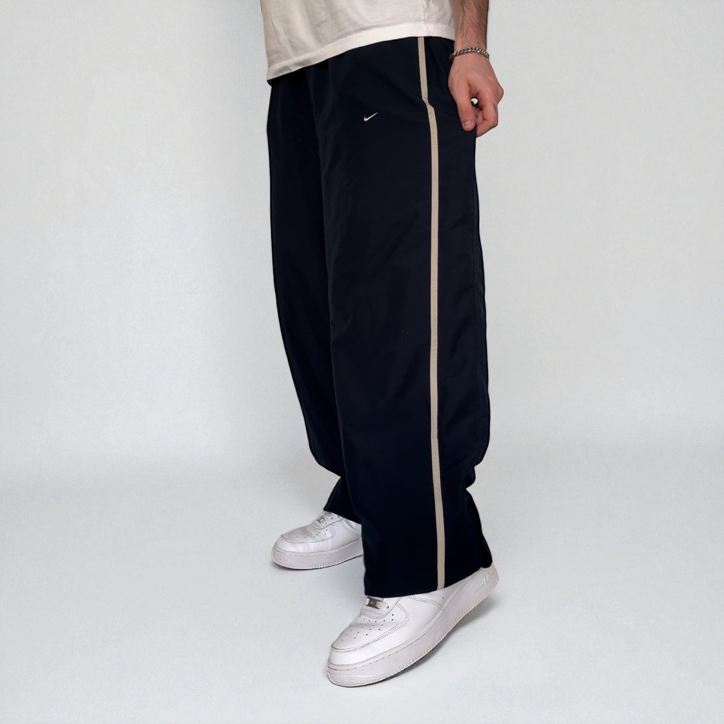 RARE 2000s Nike Trackpants Navy - (L)