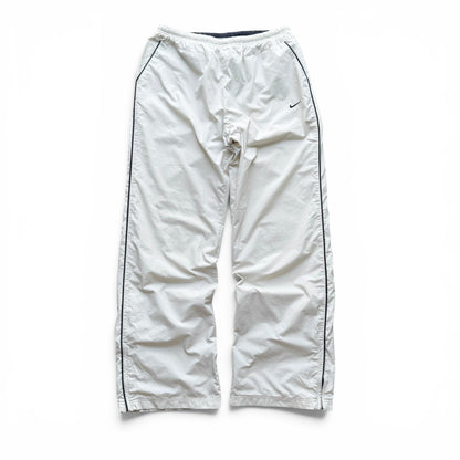 RARE 2000s Nike Trackpants Cream - (S)