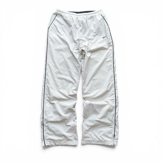 RARE 2000s Nike Trackpants Cream - (S)