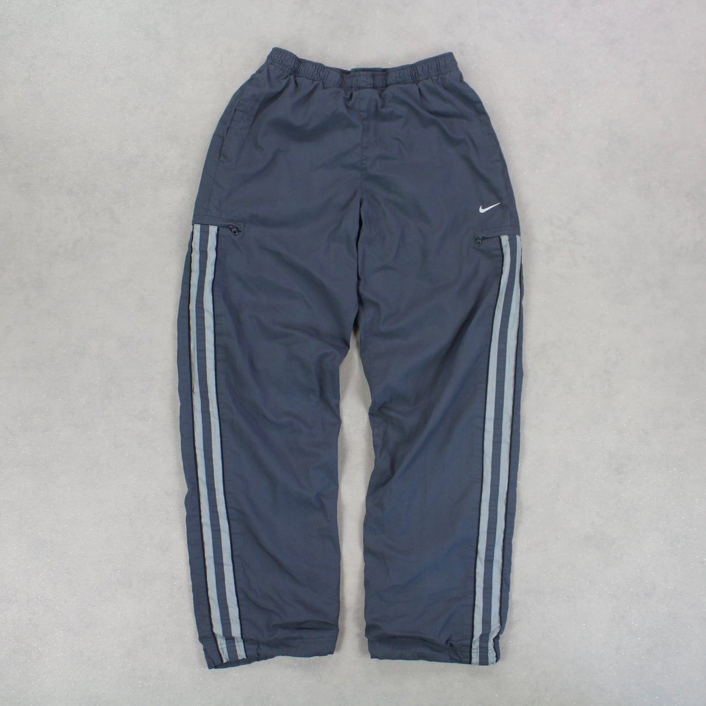 RARE 00s Nike Trackpants Grey - (S)