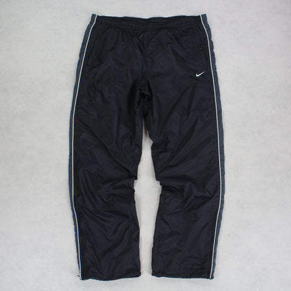 RARE 2000s Baggy Nike Trackpants Black - (M)