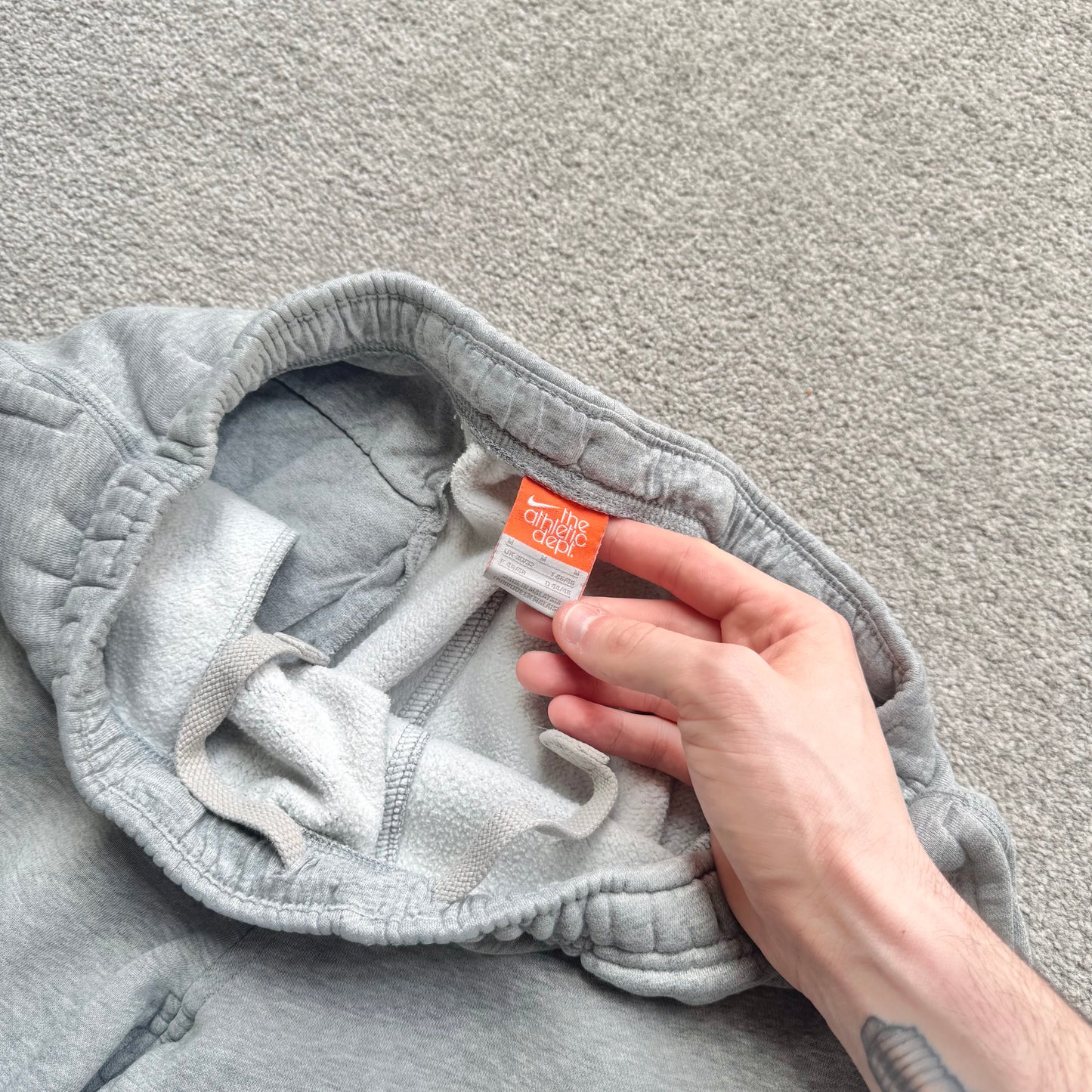 RARE 2000s Wide Leg Nike Joggers Grey - (M)