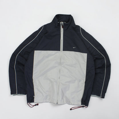 RARE 2000s Nike Track Jacket Grey - (XL)