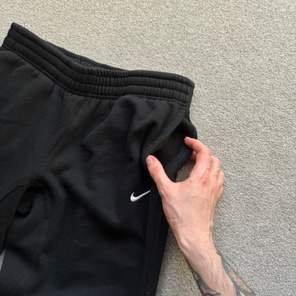 RARE 2000s Nike Short Leg Joggers Black - (S)