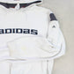 RARE Vintage 1990s Adidas Hoodie White - (XL)