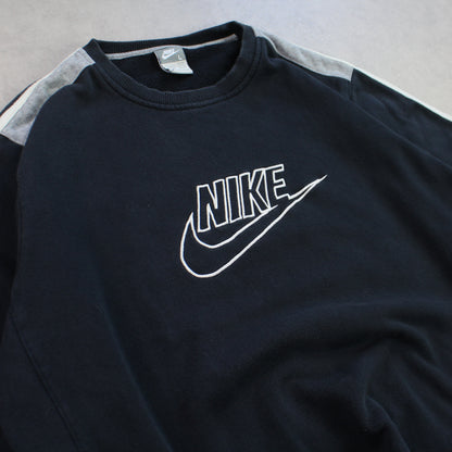 RARE 2000s Nike Sweatshirt Black - (L)