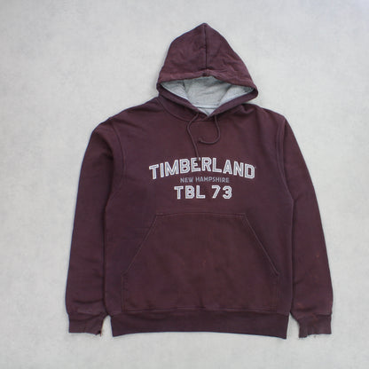 RARE Vintage Timberland Hoodie Maroon - (M)