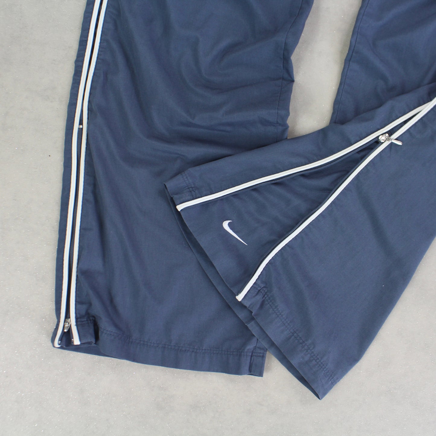 SUPER RARE 00s Nike Trackpants Blue - (L)