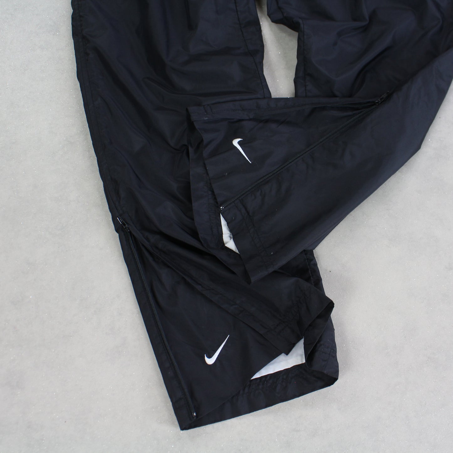 SUPER RARE 00s Nike Trackpants Black - (XS)