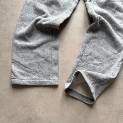 RARE 2000s Wide Leg Nike Joggers Grey - (L)
