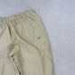 SUPER RARE 00s Nike Trackpants Cream - (M)