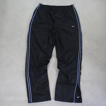 SUPER RARE 2000s Nike Trackpants Black - (L)
