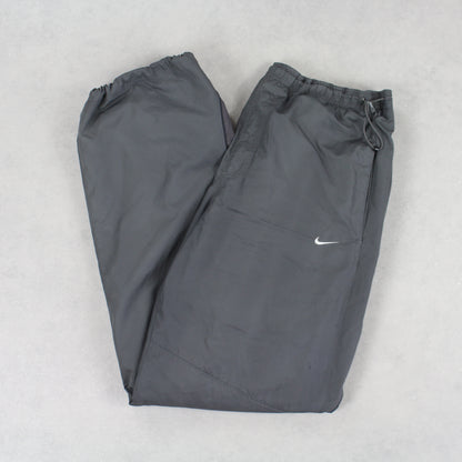 RARE Vintage 00s Nike Trackpants Grey - (L)