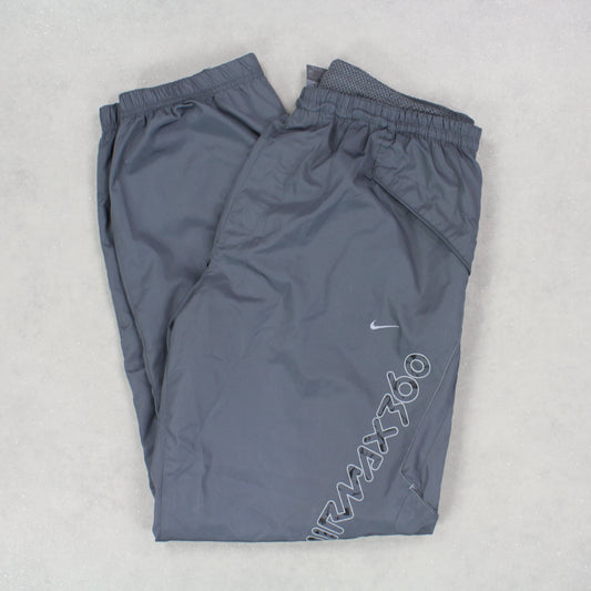 RARE Vintage 00s Nike Air Max Trackpants Grey - (L)