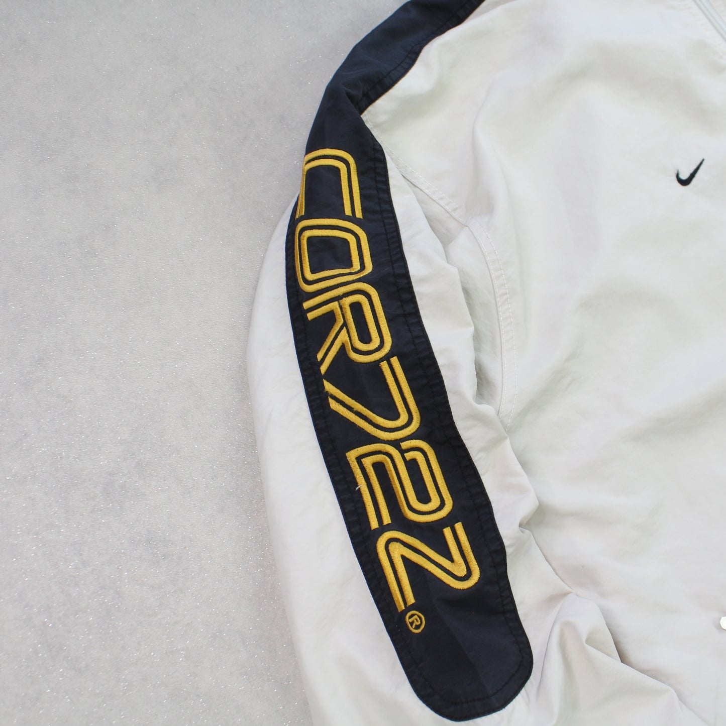 RARE 2000s Nike Cortez Track Jacket Cream - (L)