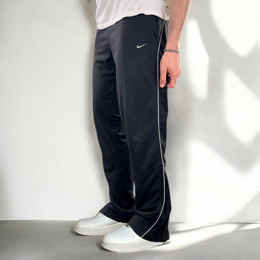 RARE 00s Nike Trackpants Black - (L)