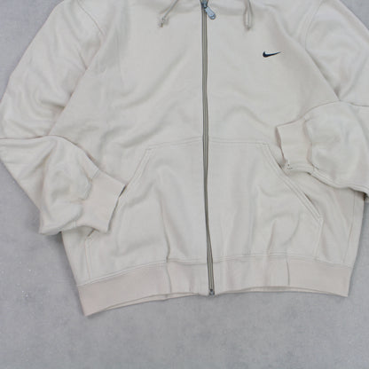 Vintage 00s Nike Swoosh Hoodie Light Pink - (S)