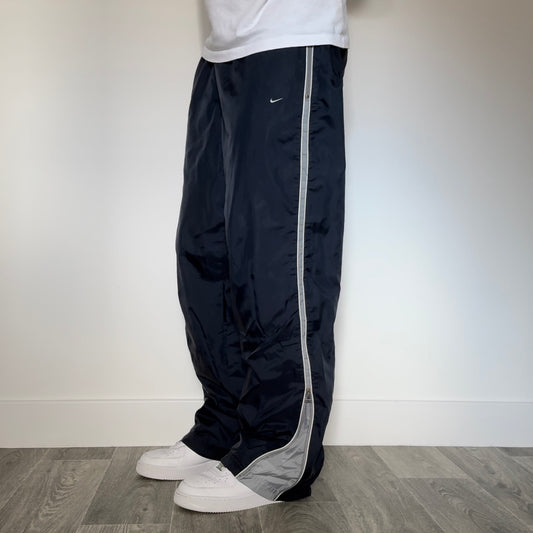 RARE 2000s Nike Trackpants Navy - (L)