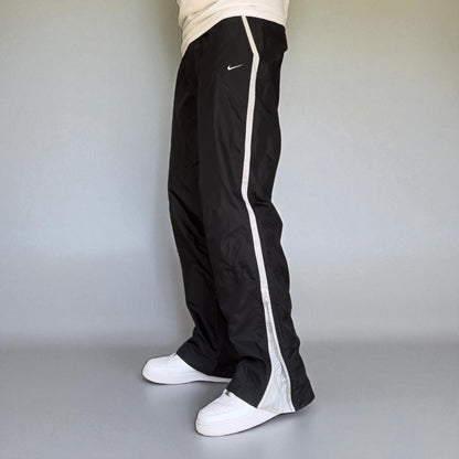 SUPER RARE 2000s Nike Air Max Trackpants Black - (L)