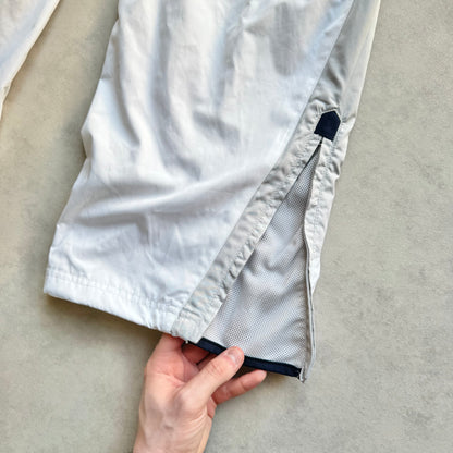 SUPER RARE 2000s Baggy Nike Shox Trackpants White - (L)