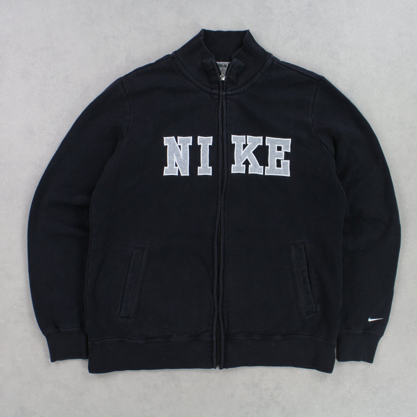 RARE 00s Nike Zip Sweatshirt Black - (XS)